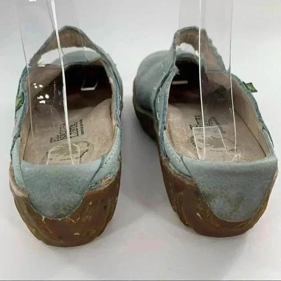 El NaturaLista flats size 36 blue leather fairycore comfort mules artisan clogs - Picture 4 of 12